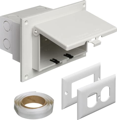 arlington weatherproof electrical box cover|Arlington outside outlet box.